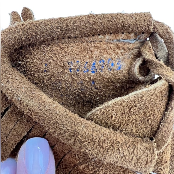 Minnetonka Infant‎ Fringe Bootie Brown SUEDE DREAMS shoes 4 12-18 months - Picture 10 of 16